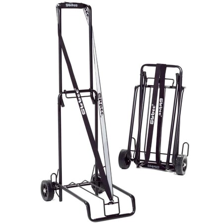 Stebco Stebco 390002BLK Deluxe Stebco Travel Cart in Black  125 Lbs Capacity 390002BLK